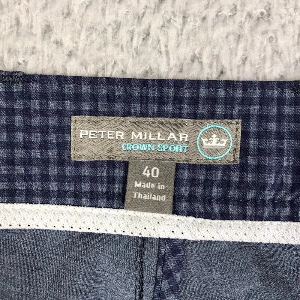 Peter Millar‎ Crown Sport Shorts Mens 40 Navy Gingham 9